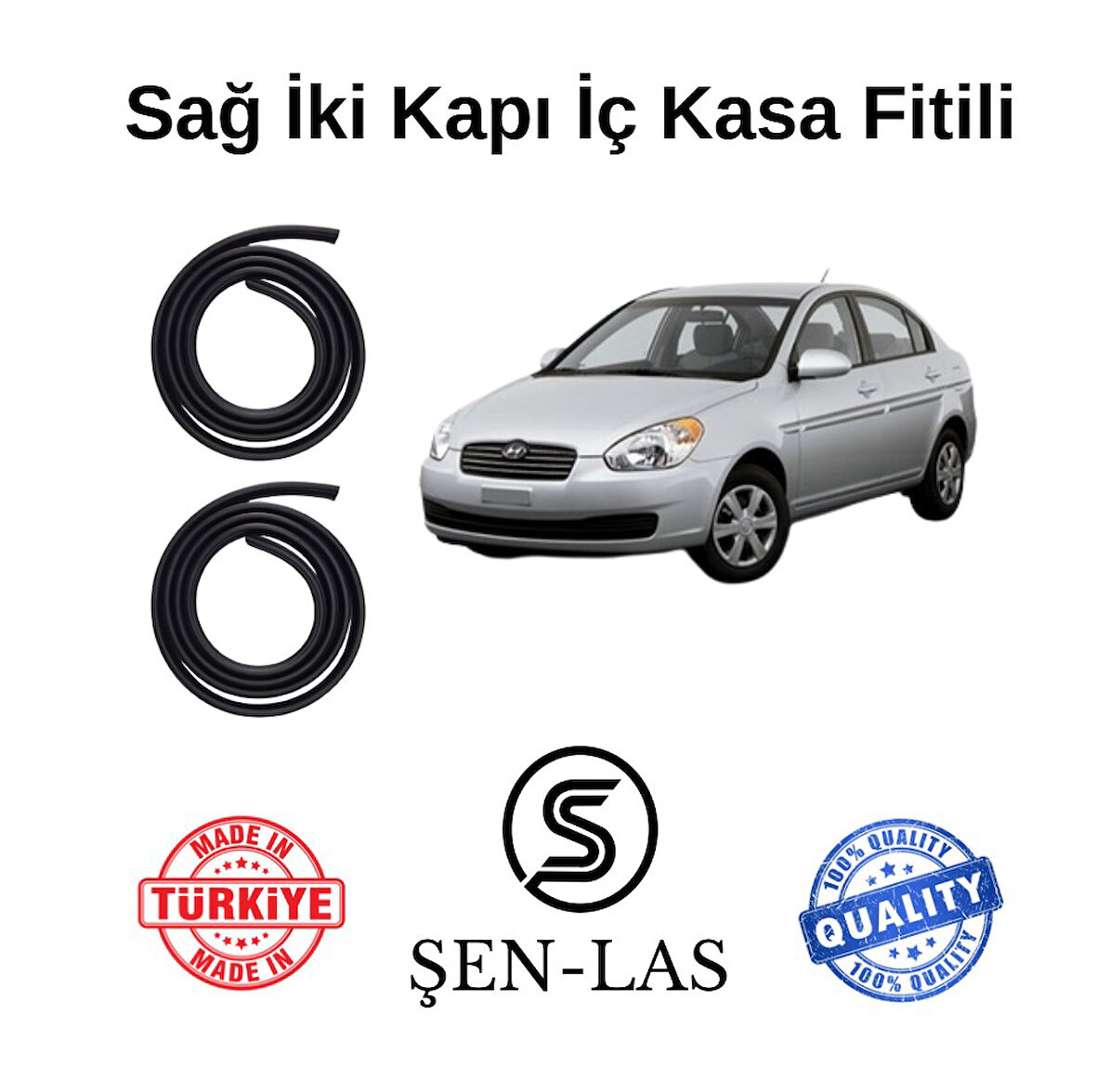Hyundai Accent (2006-2012) Şen-Las Sağ Ön ve Arka Fitili ŞL20309