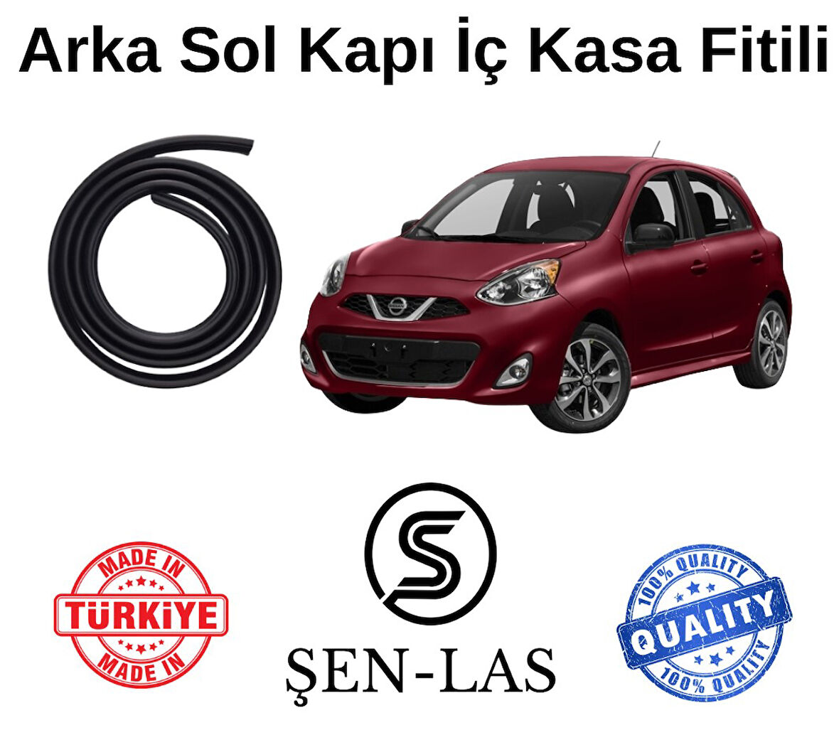 Nissan Micra (2011-2017) Şen-Las Sol Arka Kapı Fitili ŞL28504