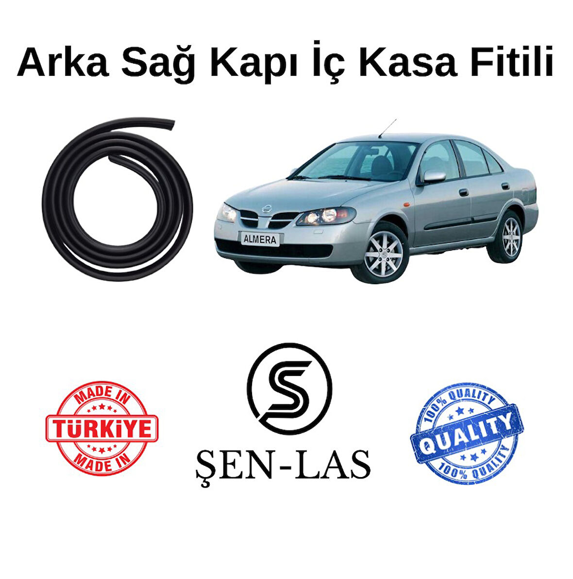 Nissan Almera (2000-2006) Şen-Las Sağ Arka Kapı Fitili ŞL29003
