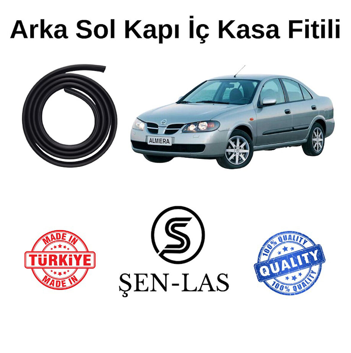 Nissan Almera (2000-2006) Şen-Las Sol Arka Kapı Fitili ŞL29004