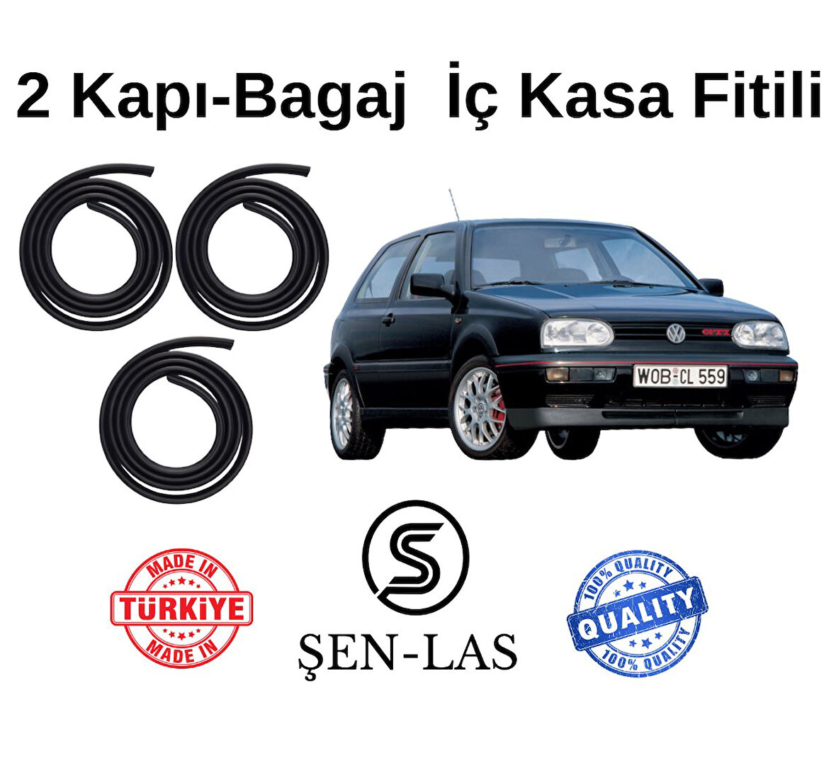 Volkswagen Golf 3.Nesil Tek Kapı Şen-Las 2 Kapı + Bagaj Fitili ŞL30405