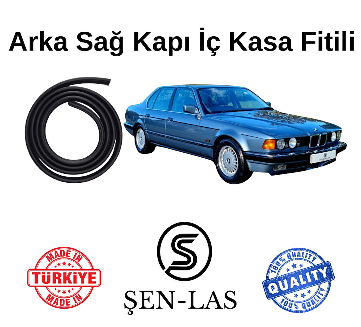 BMW 7 Serisi E32 (1987-1994) Şen-Las Sağ Arka Kapı Fitili ŞL30603