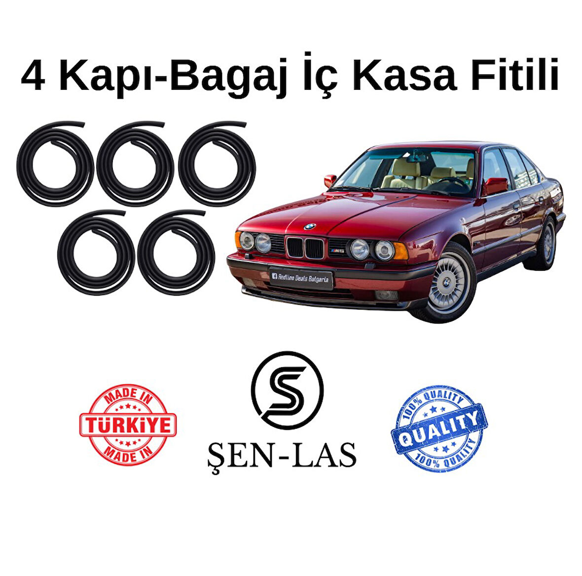 BMW 5 Serisi E34 (1988-1995) Şen-Las 4 Kapı + Bagaj Fitili ŞL30711