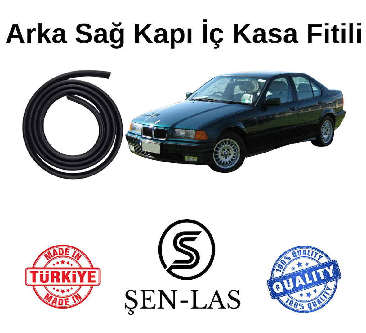 BMW 3 Serisi E36 (1992-1998) Şen-Las Sağ Arka Kapı Fitili ŞL30803