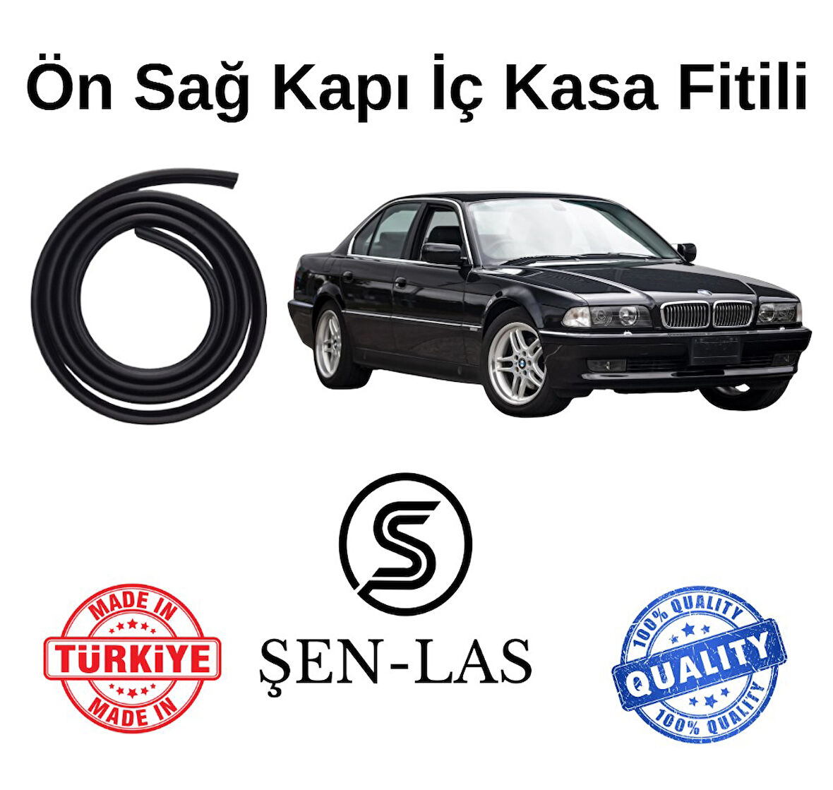 BMW 7 Serisi E38 (1995-2001) Şen-Las Sağ Ön Kapı Fitili ŞL30901