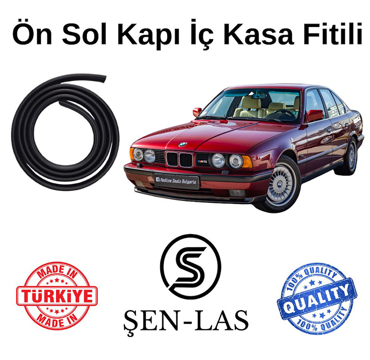 BMW 5 Serisi E34 (1988-1995) Şen-Las Kadifeli Sol Ön Kapı Fitili ŞL32202