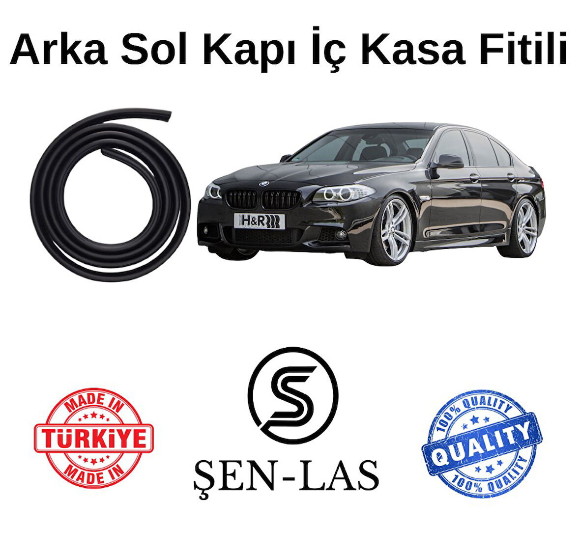 BMW 5 Serisi F10 (2010-2017) Şen-Las Kadifeli Sol Arka Kapı Fitili ŞL33104