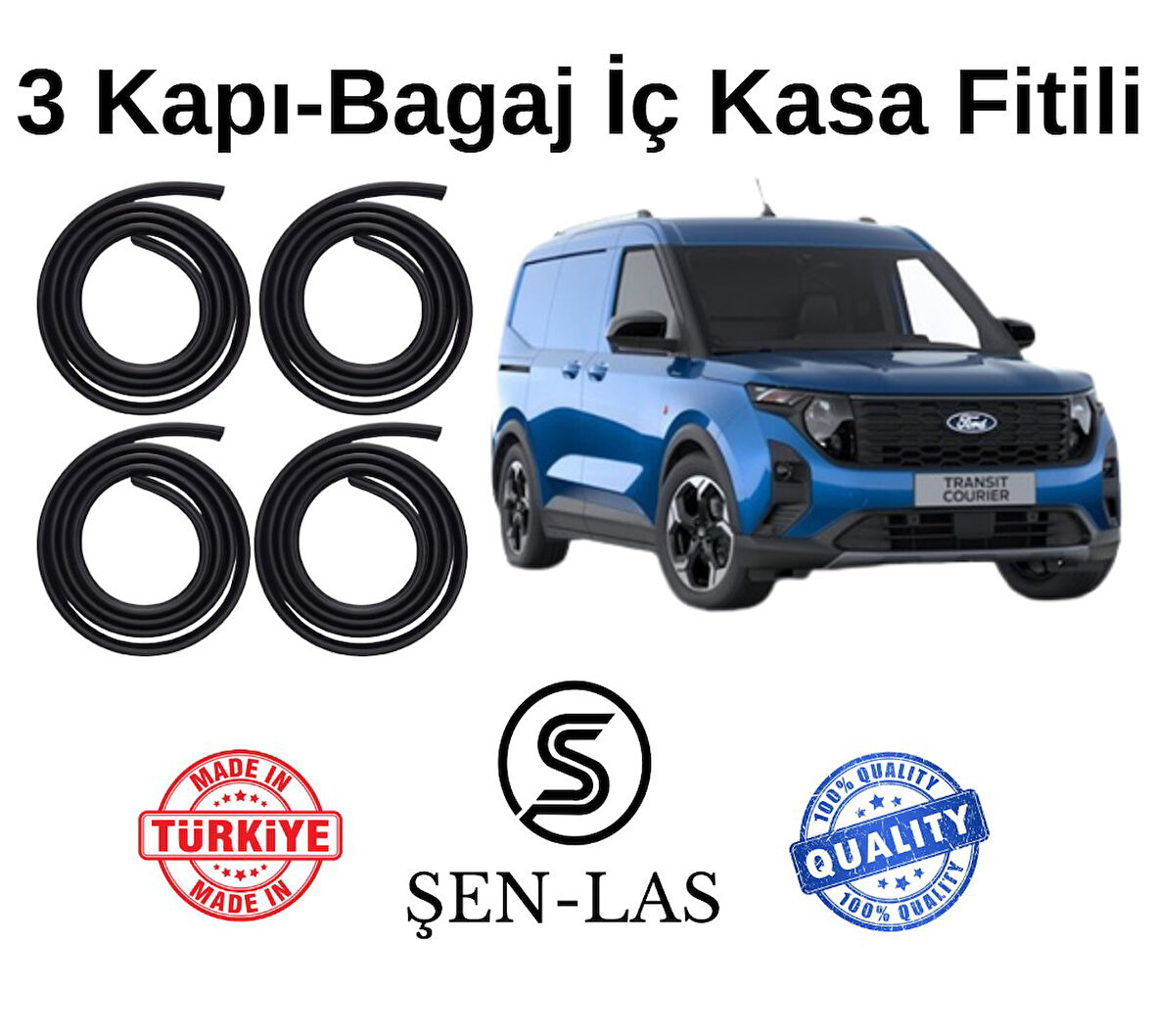 Ford Courier Panelvan (2023-2025) Şen-Las 3 Kapı + Bagaj Fitili ŞL36008
