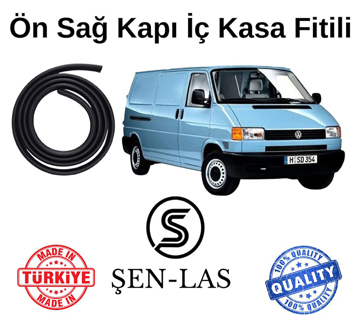 Volkwagen Transporter Panelvan T4 Şen-Las Sağ Ön Kapı Fitili ŞL37701
