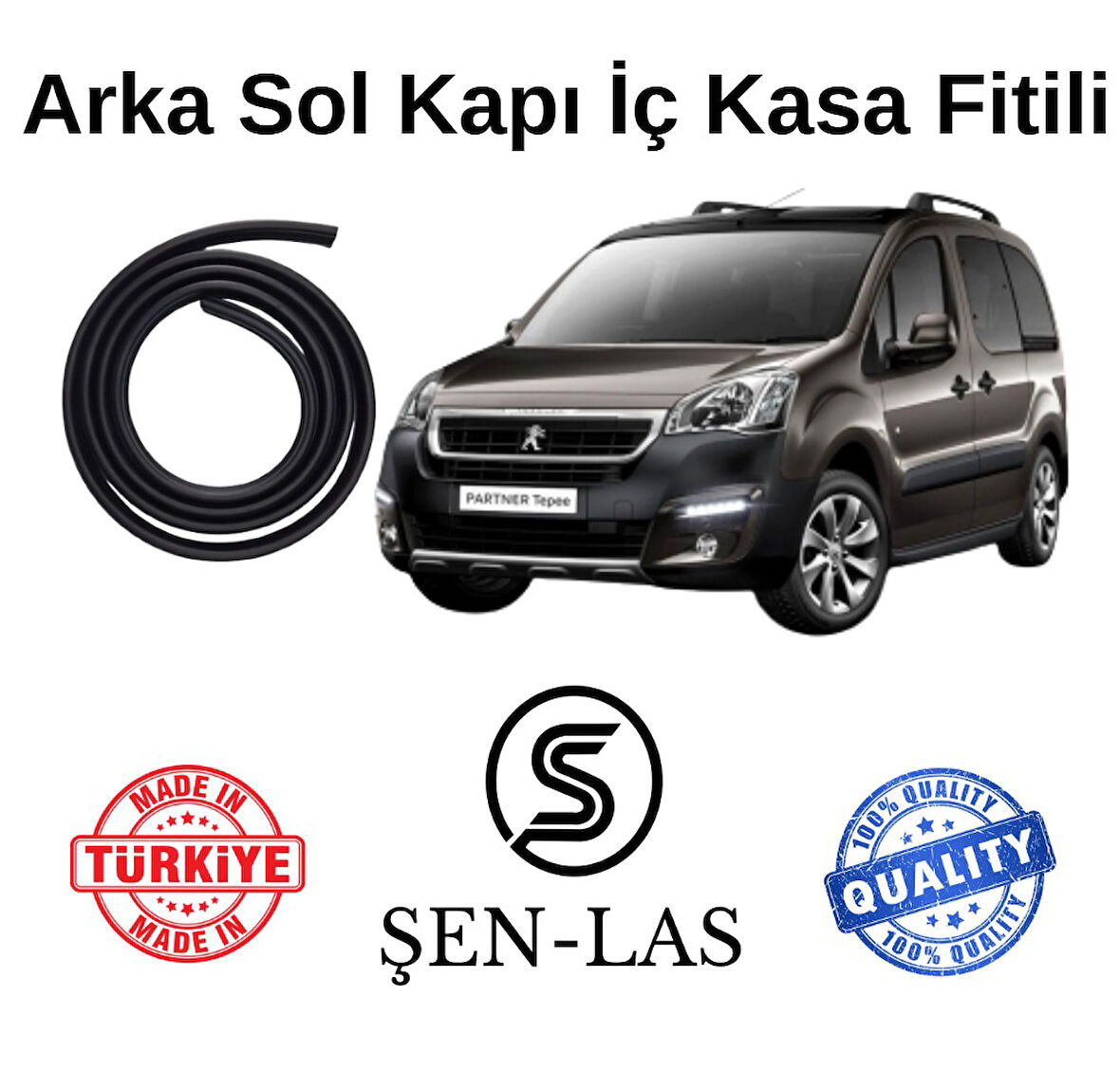 Peugeot Partner Tepee (2009-2018) Şen-Las Sol Arka Kapı Fitili ŞL39504