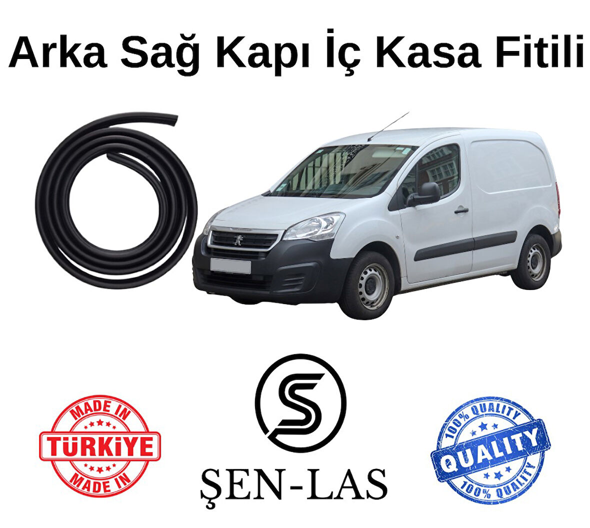 Peugeot Partner Tepee Panelvan (2009-2018) Şen-Las Sağ Arka Kapı Fitili ŞL39603