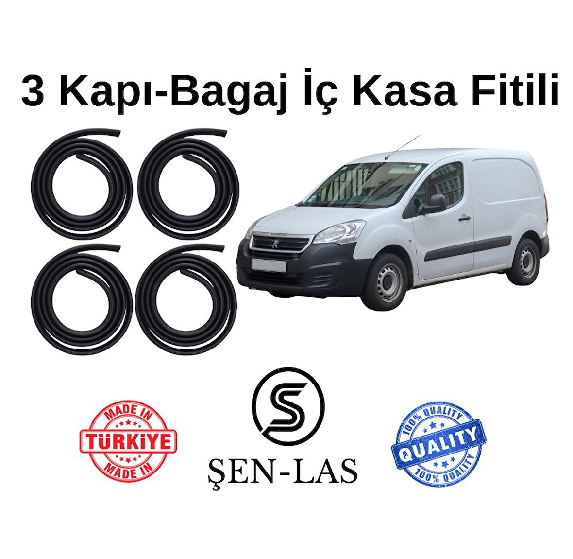 Peugeot Partner Tepee Panelvan (2009-2018) Şen-Las 3 Kapı + Bagaj Fitili ŞL39608