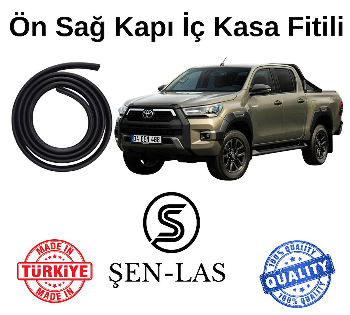 Toyota Hilux (2016-2025) Şen-Las Sağ Ön Kapı Fitili ŞL42201