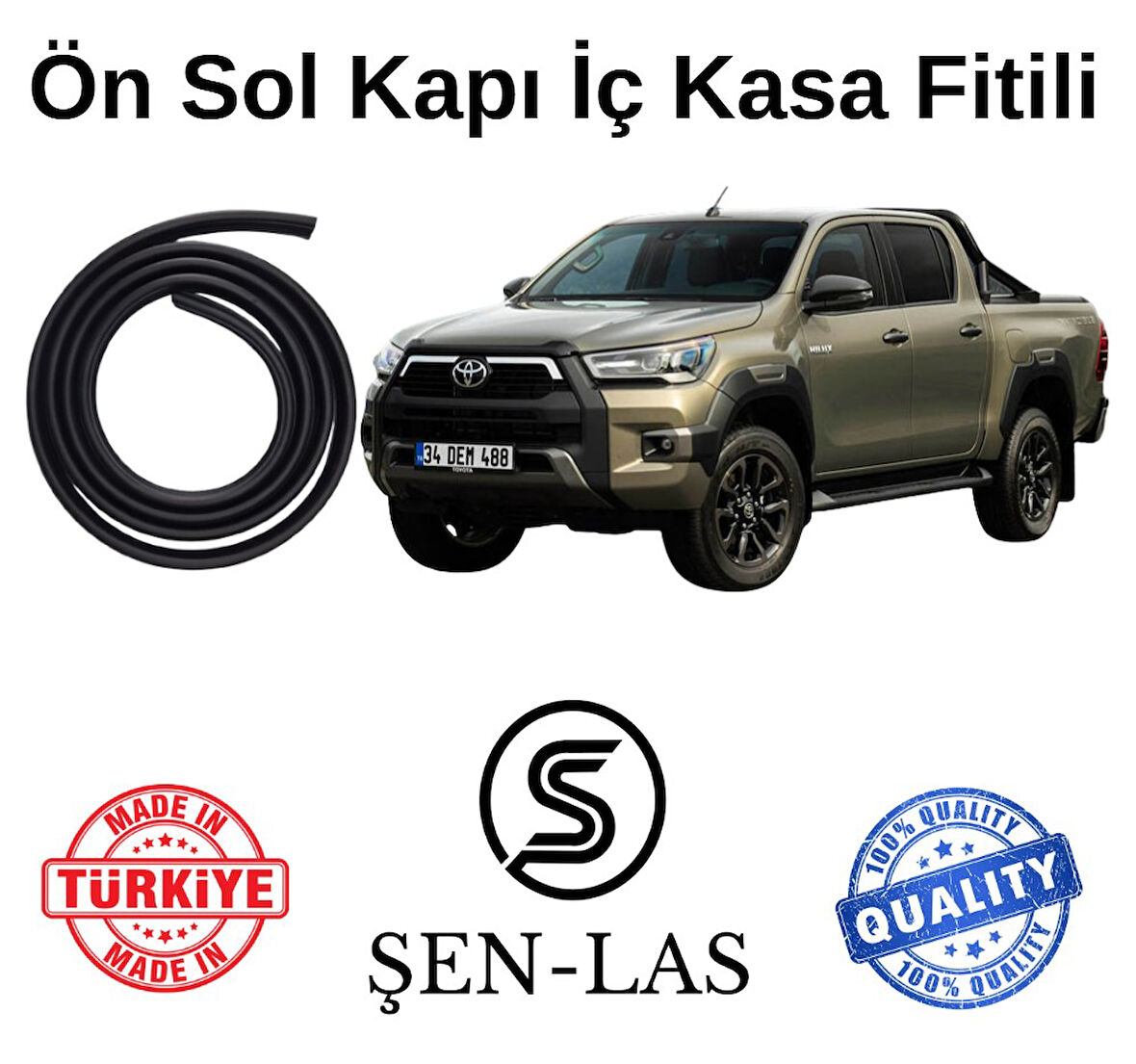 Toyota Hilux (2016-2025) Şen-Las Sol Ön Kapı Fitili ŞL42202