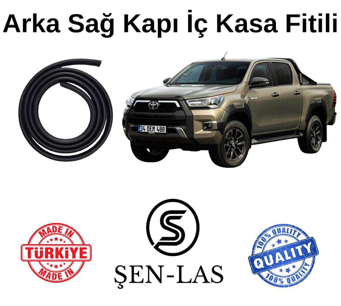 Toyota Hilux (2016-2025) Şen-Las Sağ Arka Kapı Fitili ŞL42203