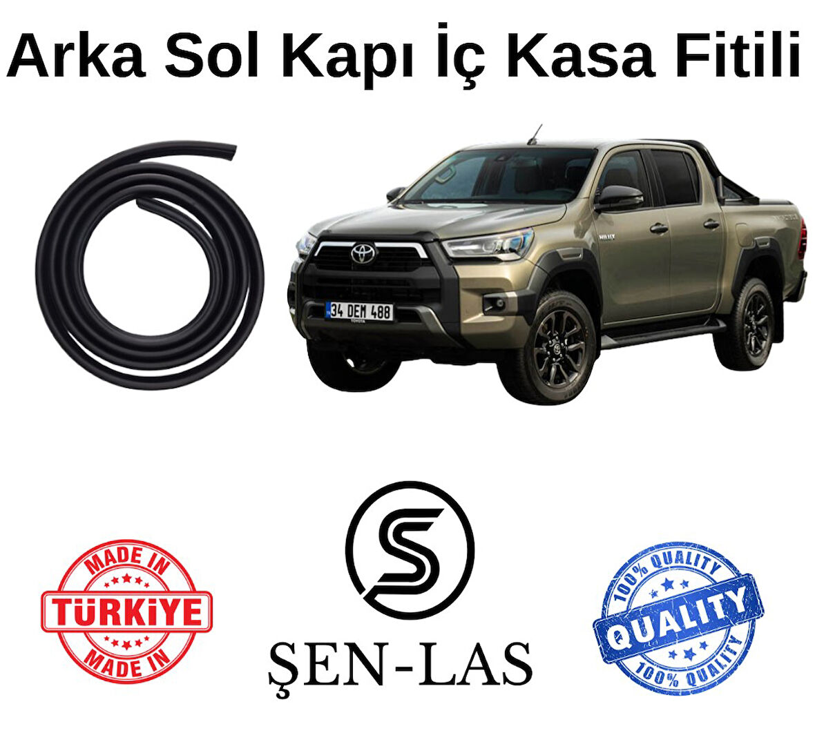 Toyota Hilux (2016-2025) Şen-Las Sol Arka Kapı Fitili ŞL42204