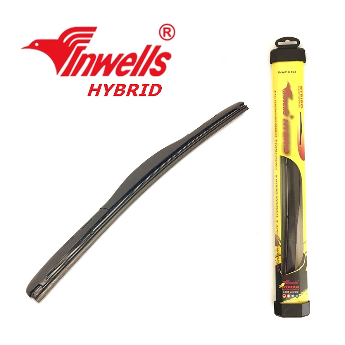 Inwells Universal Hybrid Silecek 380mm