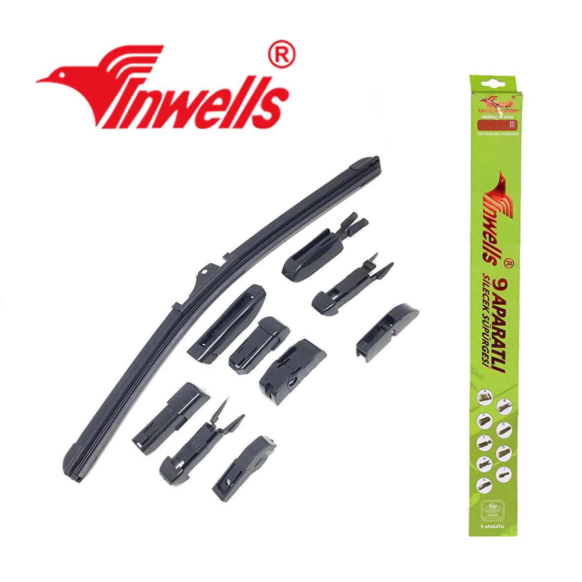 Inwells 9 Aparatlı Muz Silecek 380mm