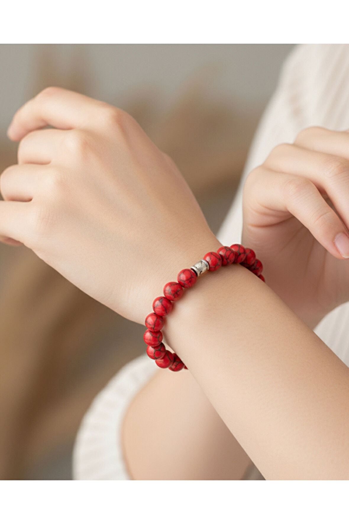 Mercan Doğaltaş Bileklik