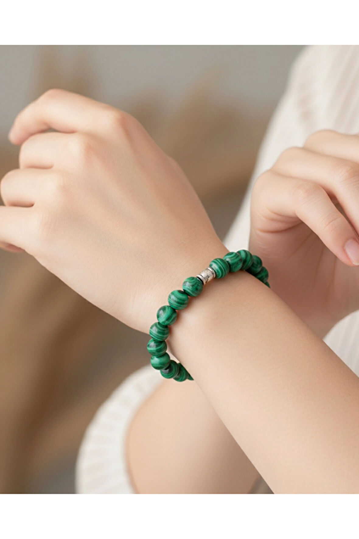 Malahit Doğaltaş Kolye ve Bileklik