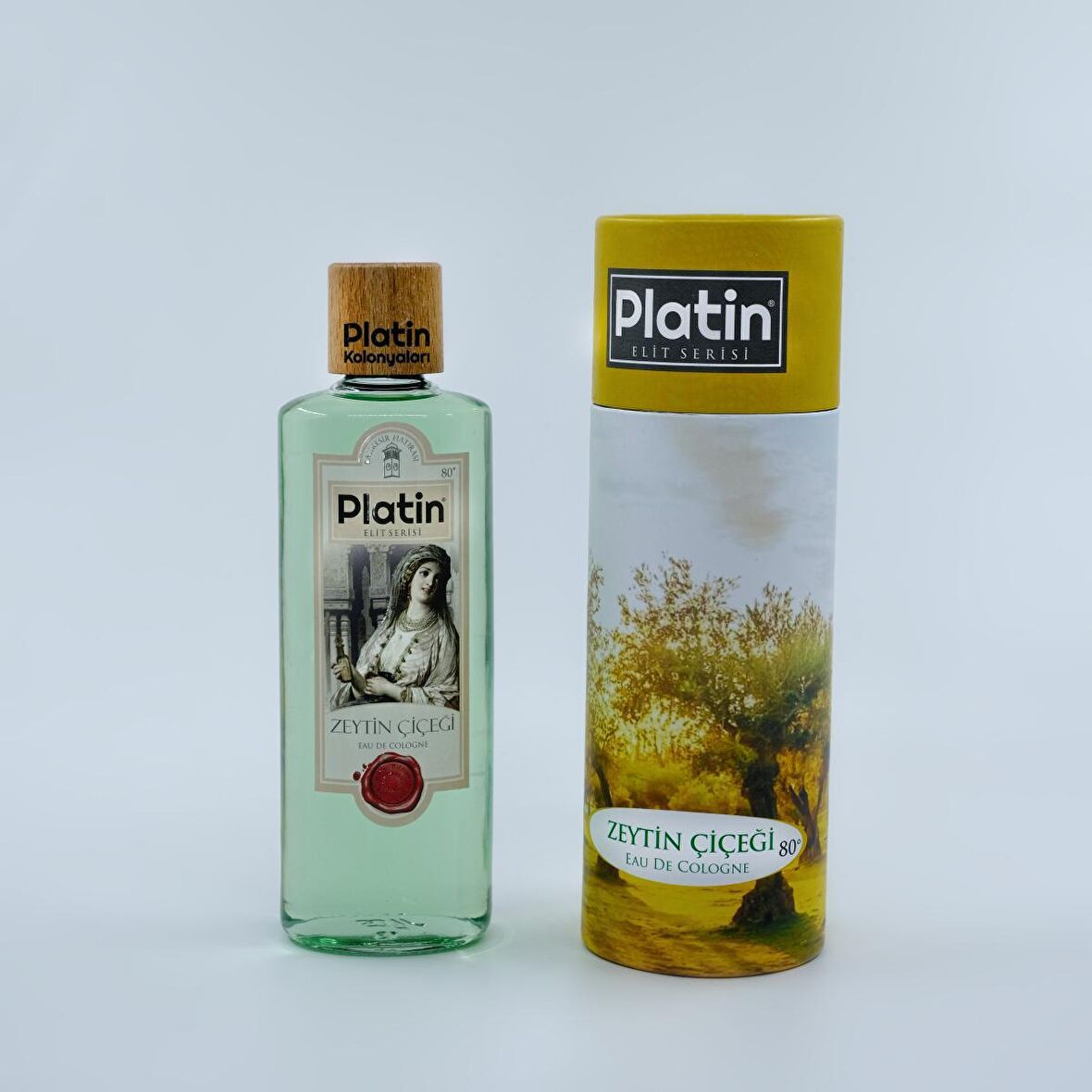 Platin Zeytin Çiçeği Kolonyası 80 Derece Cam Şişe 250 ml