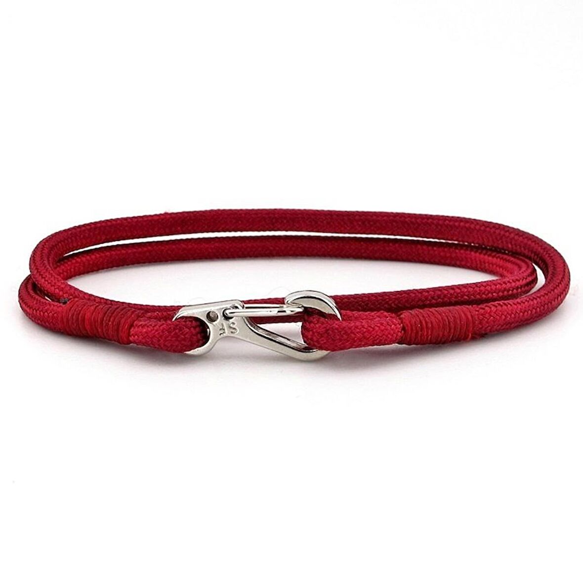 BORDO PARACORD METAL KANCA İKİ SIRA SARMA ERKEK BİLEKLİK M011M