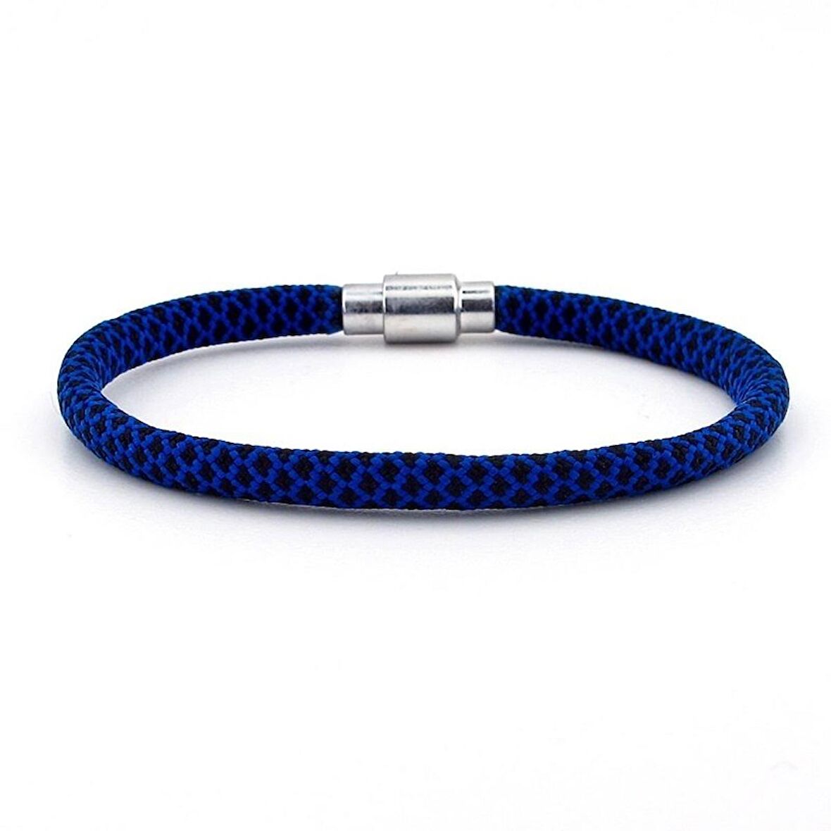 LACİVERT SİYAH PARACORD İPLİ MIKNATISLI ERKEK BİLEKLİK M012E