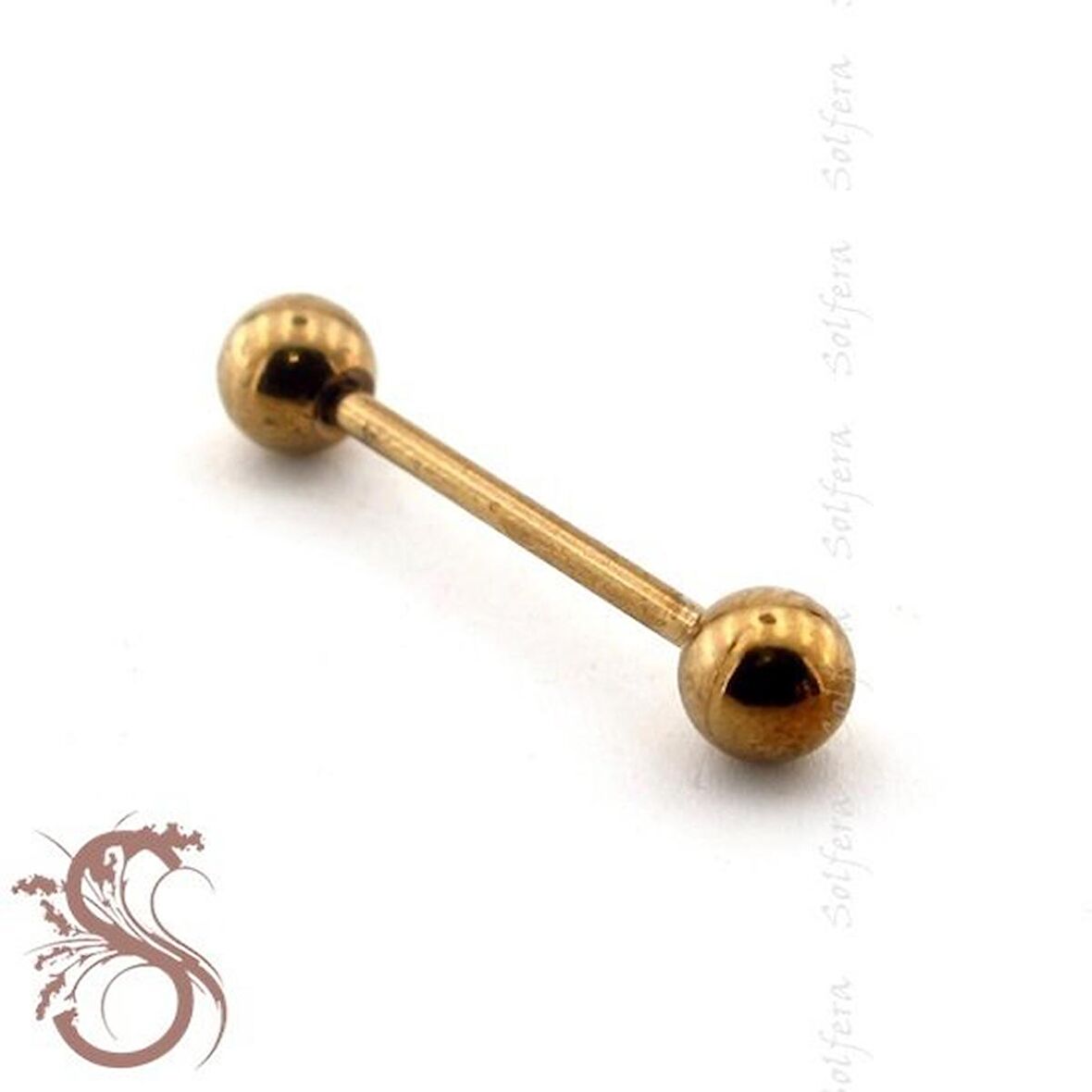 TOP UÇLU VÜCUT PİERCİNG 25 MM GOLD TONE KULAK P356