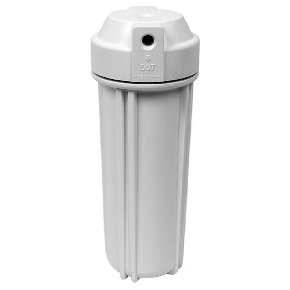 10'' Su Arıtma Cihazı Housing Filtre Kabı - Çift Conta (Açık Kasa Uyumludur) - Mat Beyaz