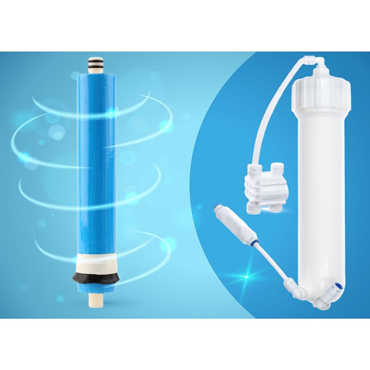 Sulook Su Arıtma Cihazı Membran Housıng Seti + Ekonomik Membran