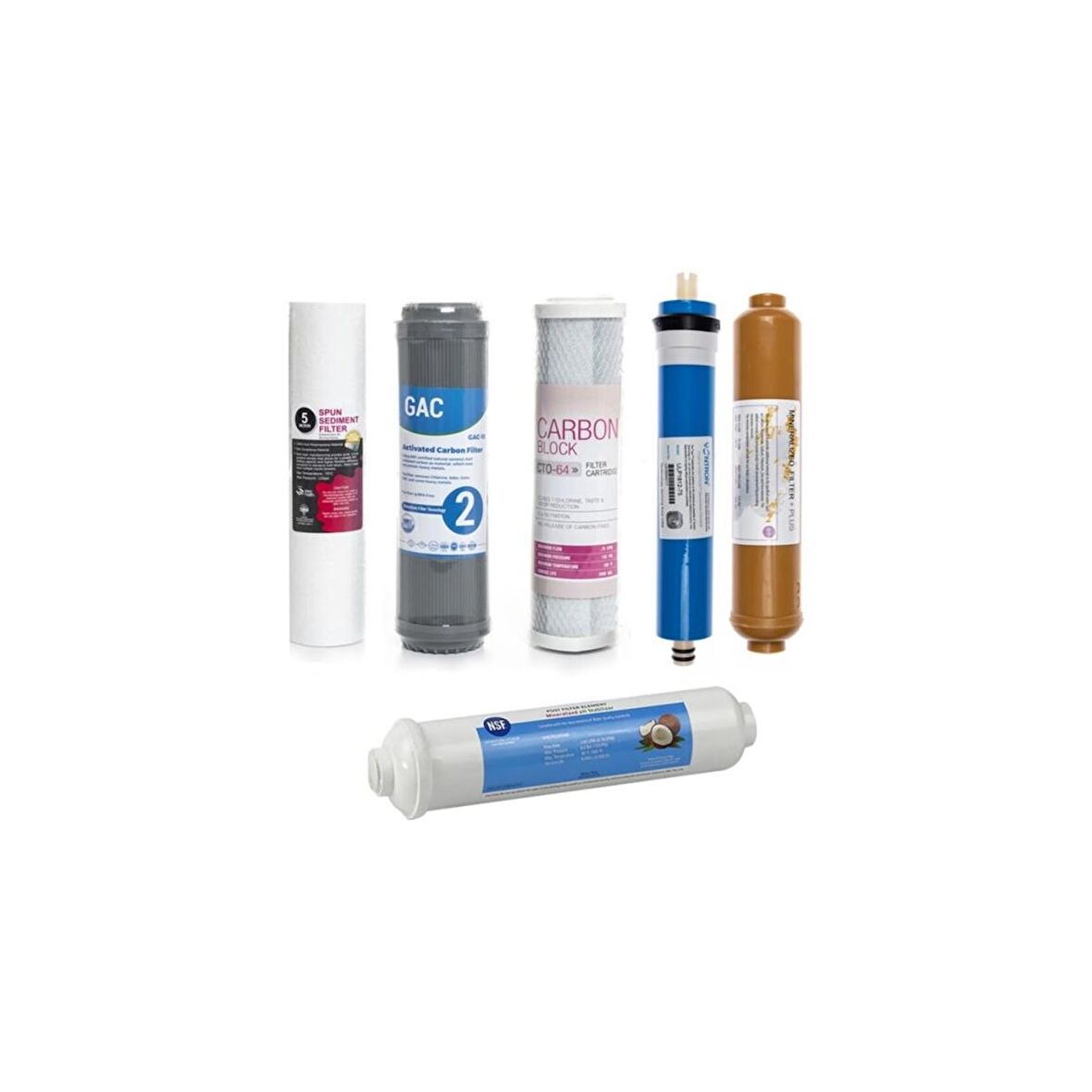 Açık Kasa Su Arıtma Cihazı 6'lı Filtre Seti Vontron Membranlı (Mineral Filtreli)