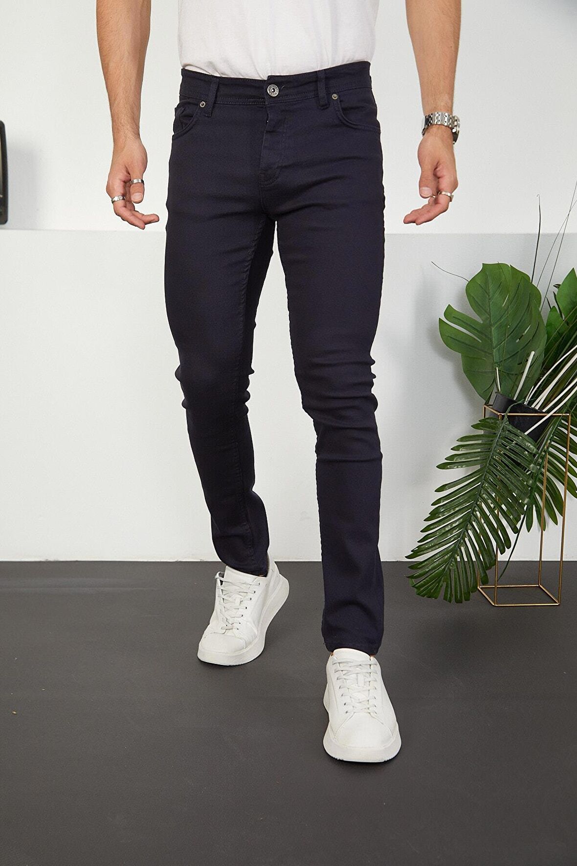 Likralı Slim Fit Jeans Erkek Kot Pantolon