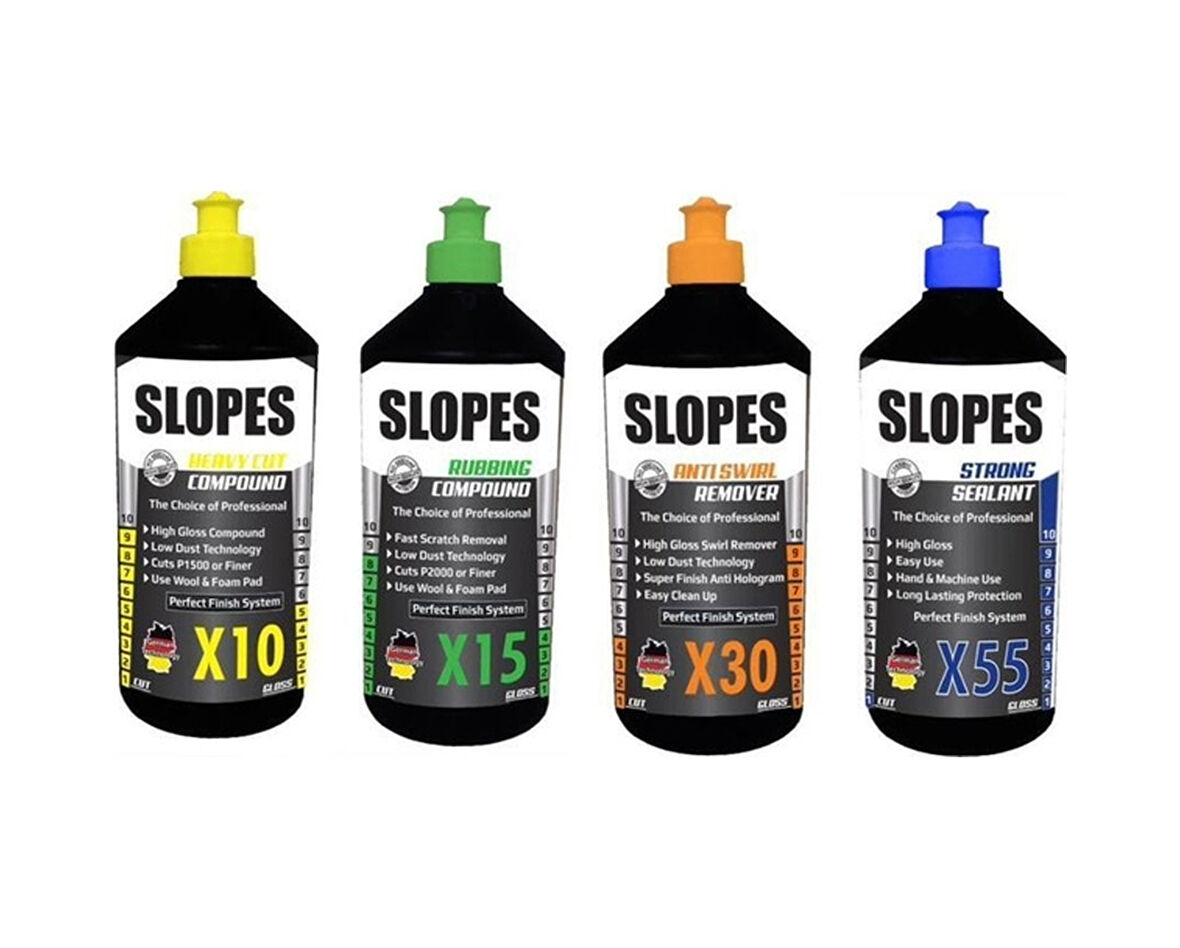 Slopes X10 Kalın X15 İnce Pasta X30 Hare ve X55 Boya Koruma Seti 1 LT