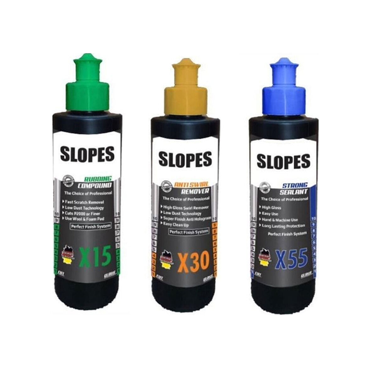 Slopes X15 İnce Pasta X30 Hare ve X55 Boya Koruma Seti 250 ml