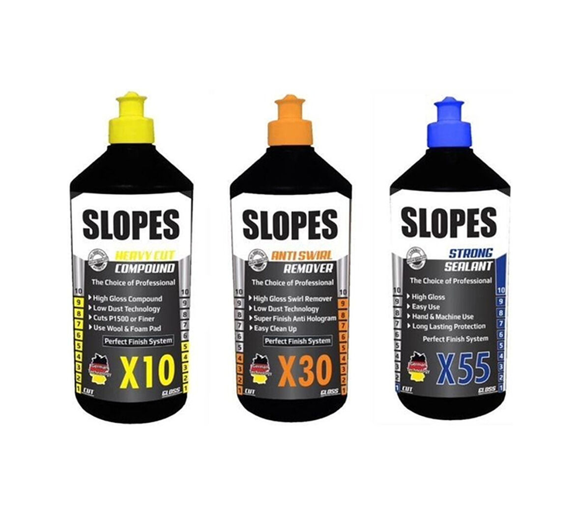 Slopes X10 Kalın X30 Hare ve X55 Boya Koruma Seti 1 LT