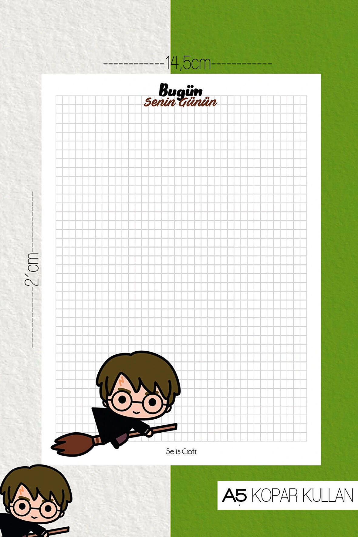 Harry Potter Notepad 01 Günlük Planlayıcı, Defter, To Do List, Not Defteri, Ajanda