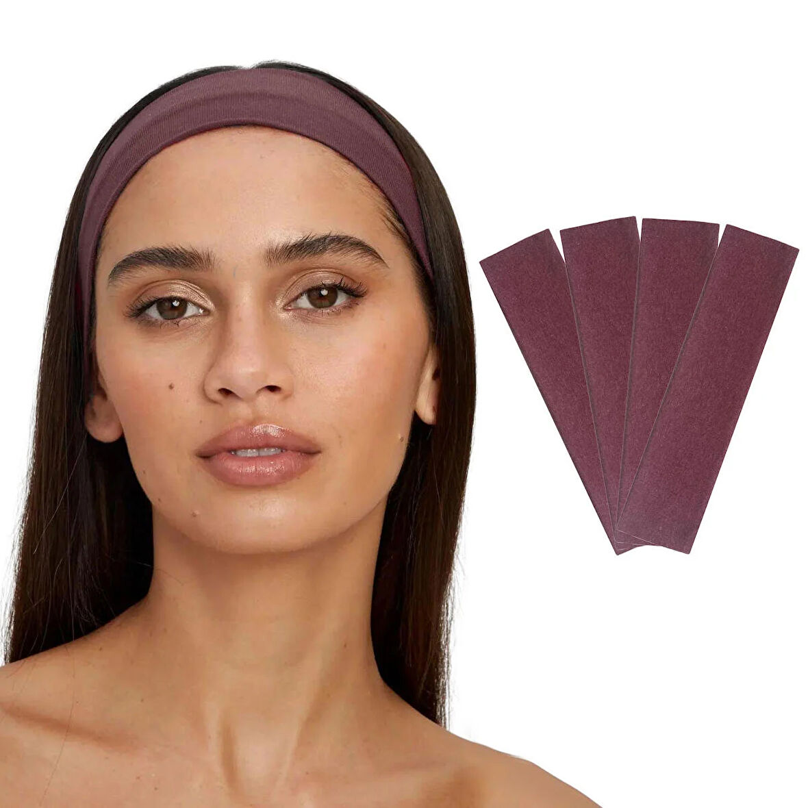 Salvia Dione 4' lü Spor Kadın Erkek Taç Saç Bantları - Pamuk Yazlık İnce Sıkmayan Bandana - Kadın & Erkek Koşu Fitness Yoga Pilates Bisiklet Saç Bandı Taç - Kadın Günlük Moda Yüz Yıkama Makyaj Kakül Perçem Engelleyici Saç Bandı Bandana Vişne