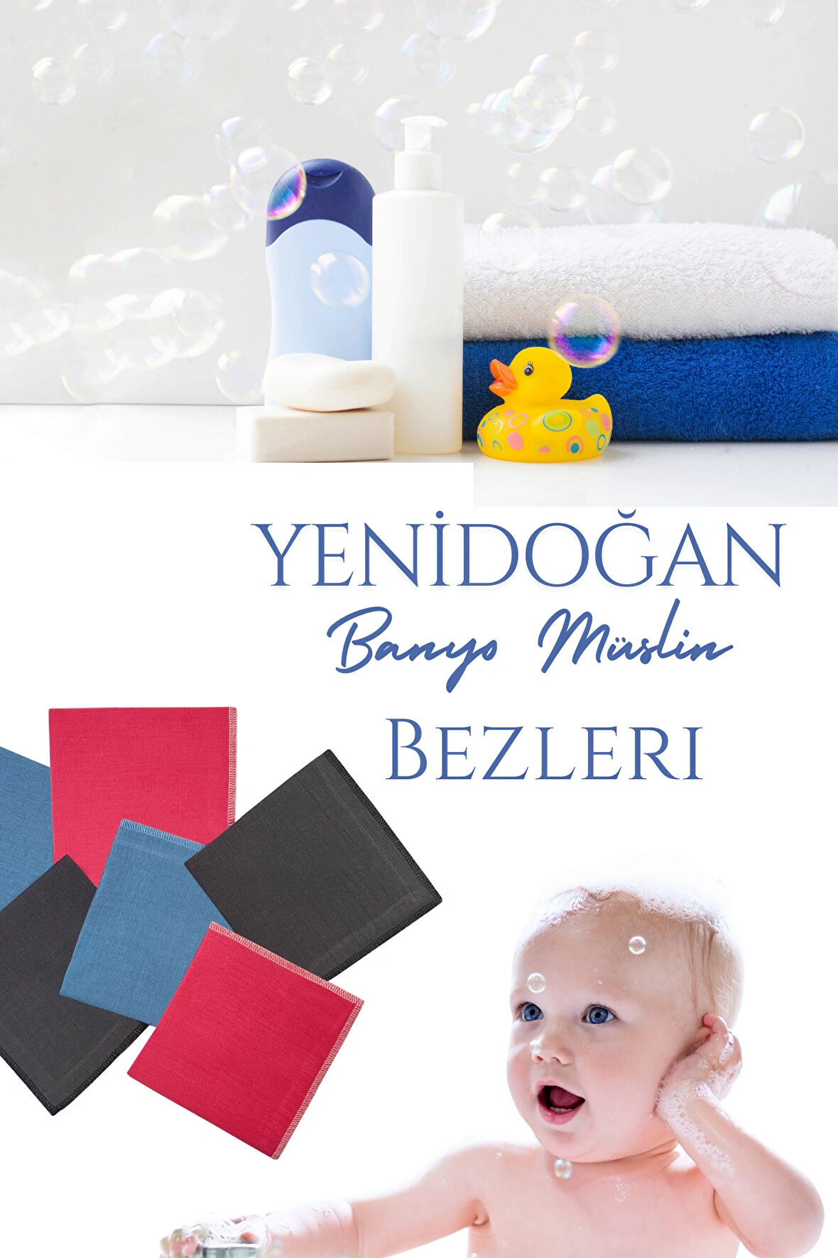 6lı Müslin Bebek Yenidoğan Banyo Lif ve Kurulama Mendili Pamuklu Yumuşak Yeni Doğan Bebek Banyo Lifi ve Kurulama Bezi Ağız Silme ve Temizleme Bezi Anne Bebek Bakım Bez Mendil Seti Tükürük Salya Bebek Banyo Kurulama Bezleri 25x25 Bebek Mendil Seti