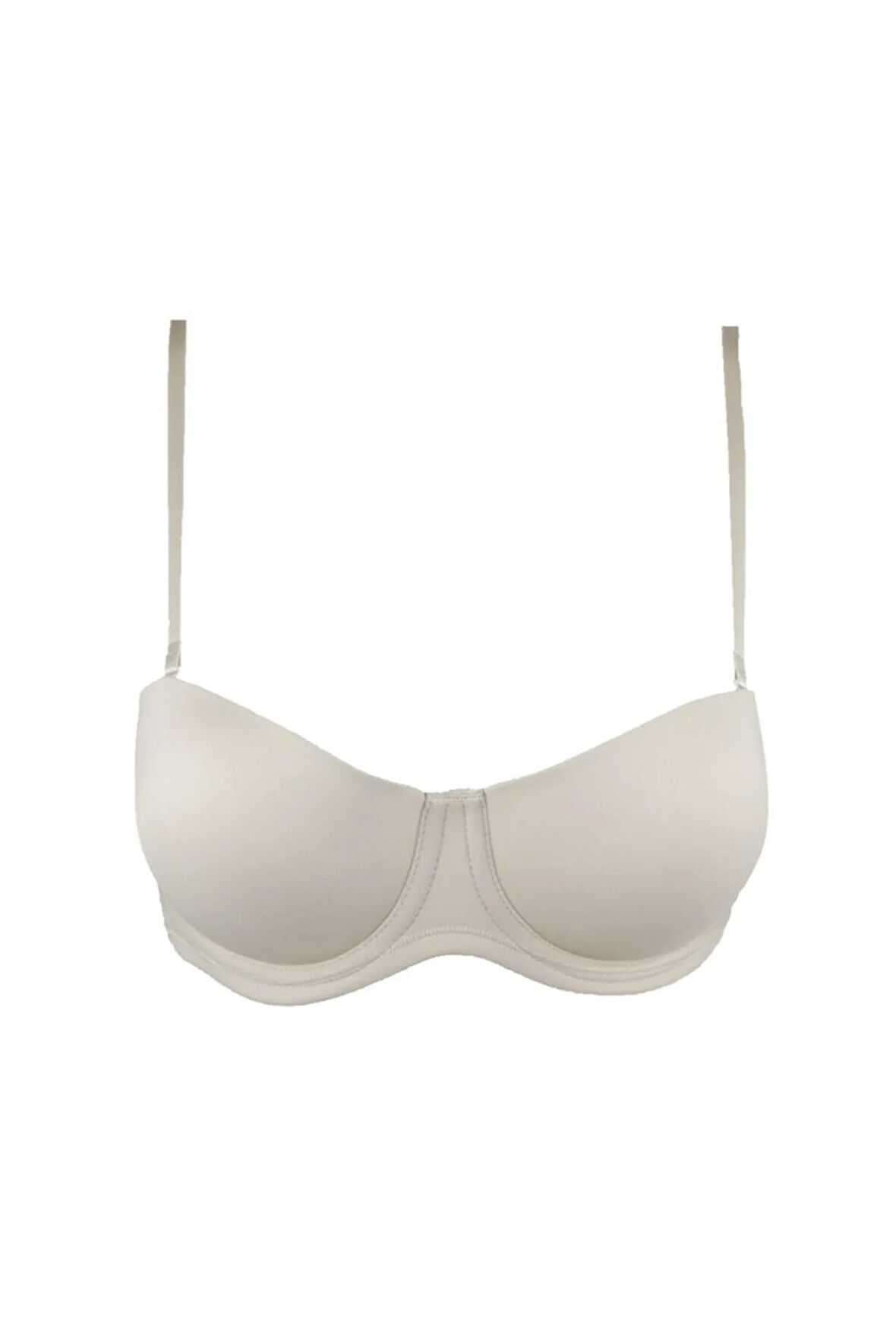 Bonnie Kadın Micro Kaplı Straplez Desteksiz Sütyen Ekru 7035