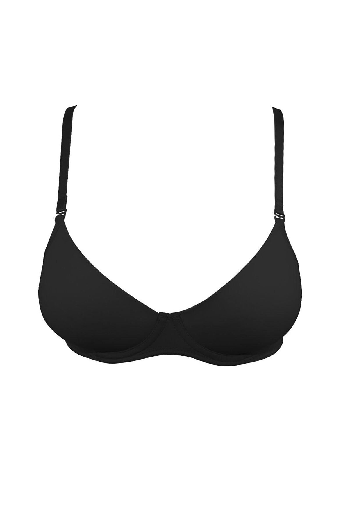 Kadın Mikro Kaplı Destekli Kulaklı Sütyen Siyah