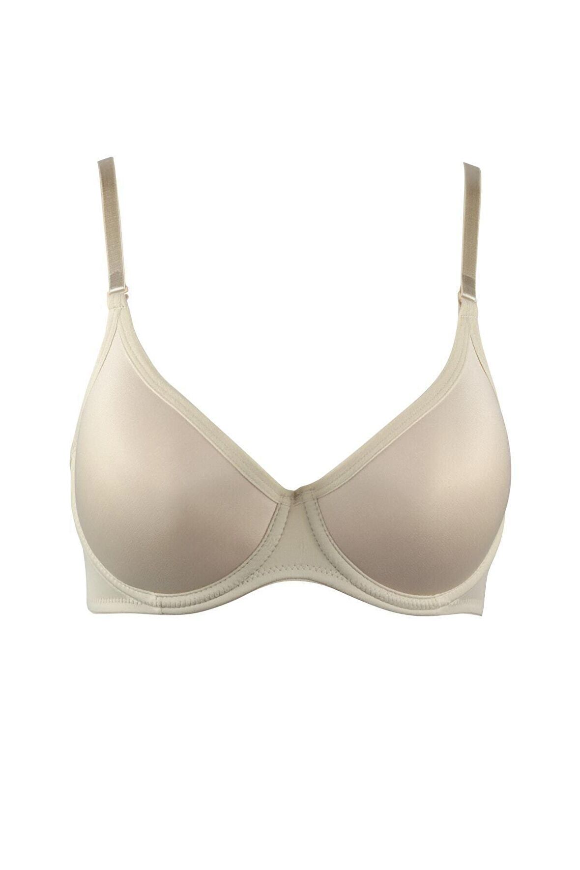 Kadın Soft Kaplı Desteksiz Kulaklı Sütyen Ten 9600 Jasmine