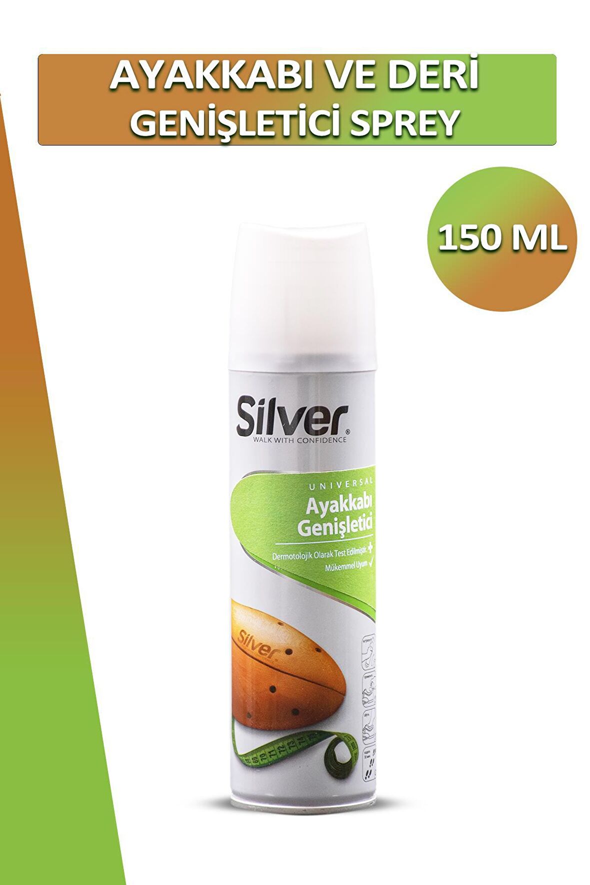 Bağcık + Silver Deri ve Ayakkabı Genişletici 150 ML Set