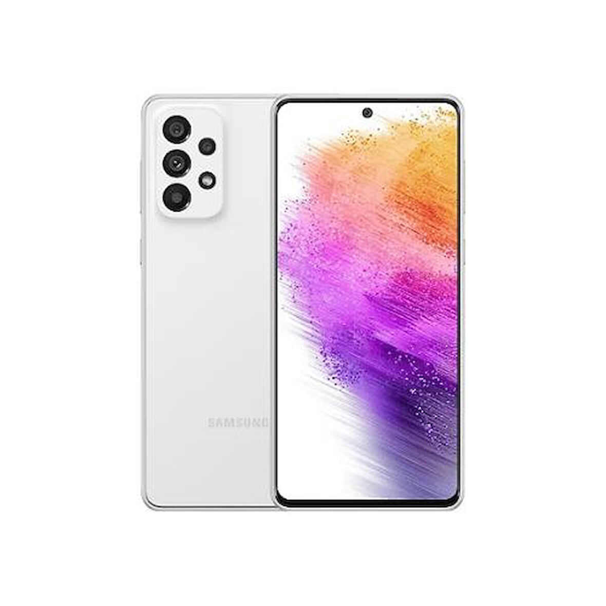 Yenilenmiş SAMSUNG GALAXY A73 128GB -C Kalite- Beyaz