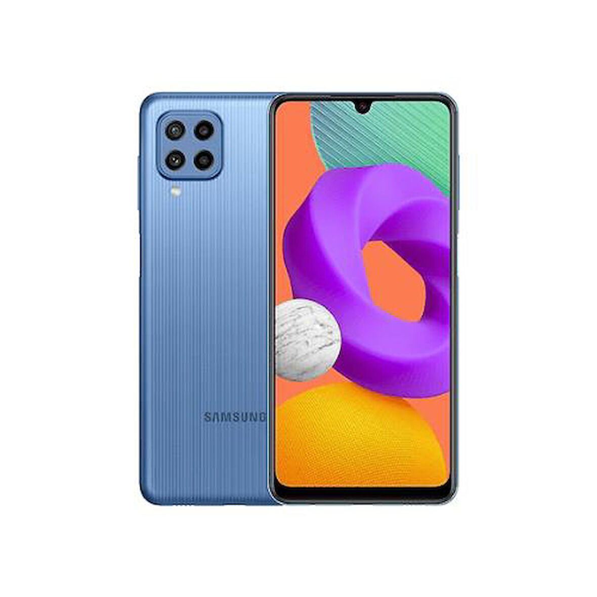 Yenilenmiş SAMSUNG GALAXY M22 128GB -B Kalite- Mavi