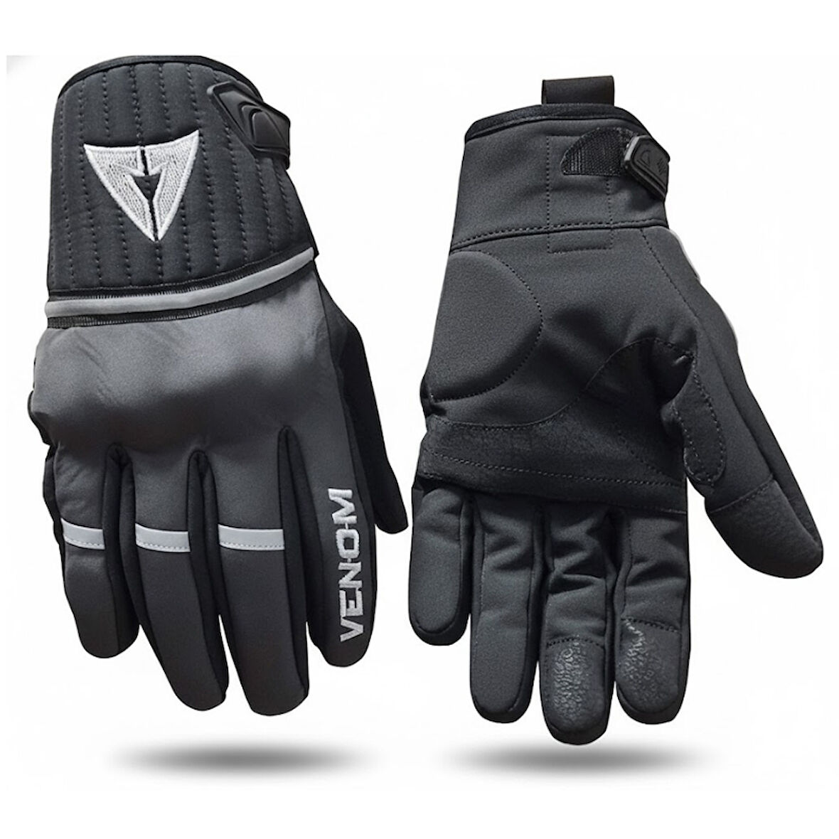 Venom 9015 Soft Shell Motosiklet Eldiveni Siyah