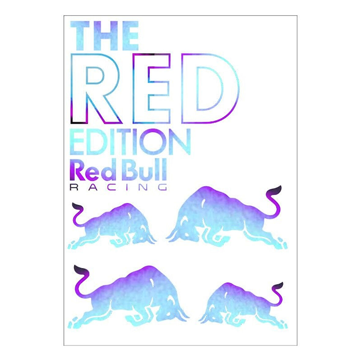 Gogo A4 Sticker Set Hologramlı Red Bull-141