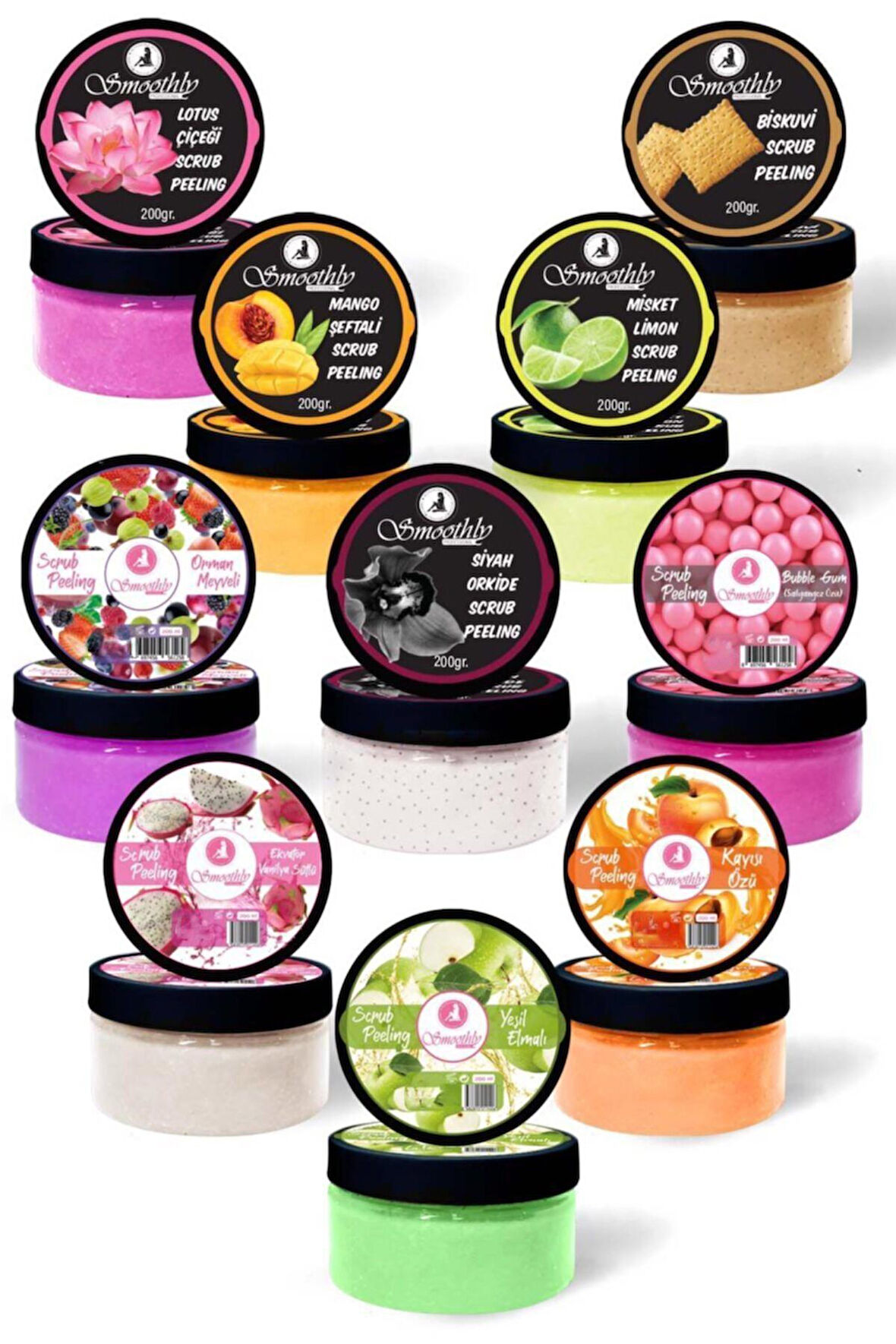 Premium El Ayak & Vücut Bakım Peeling Seti 200ml X 10 Adet