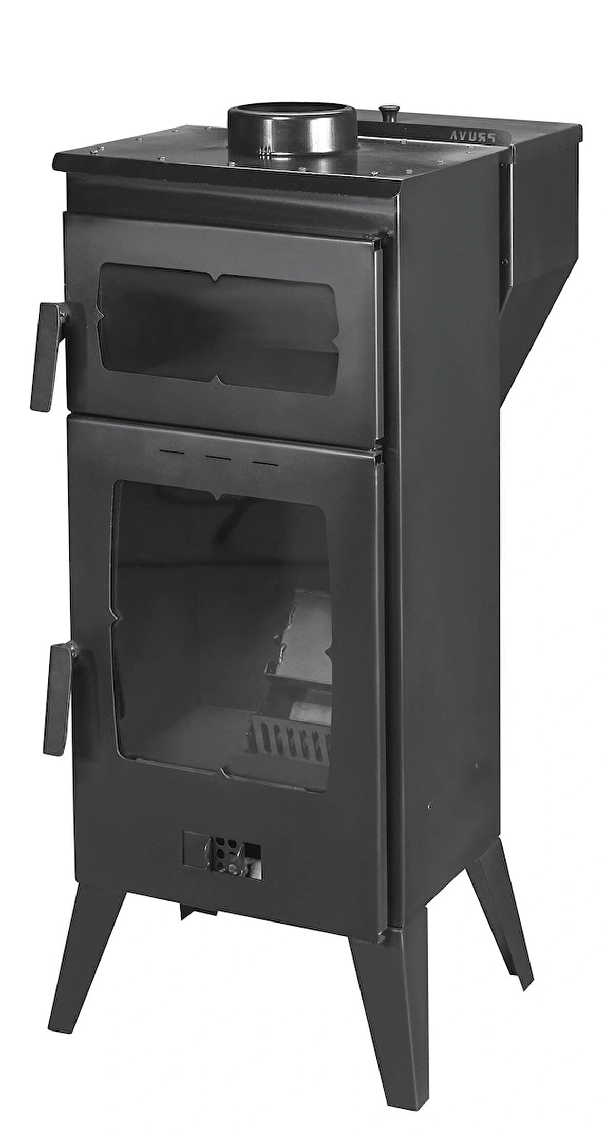 Geniş Camlı Pelet Şömine Sobası - 6 kW, Fırınlı, Ayarlanabilir Isı Teknolojisi SM30