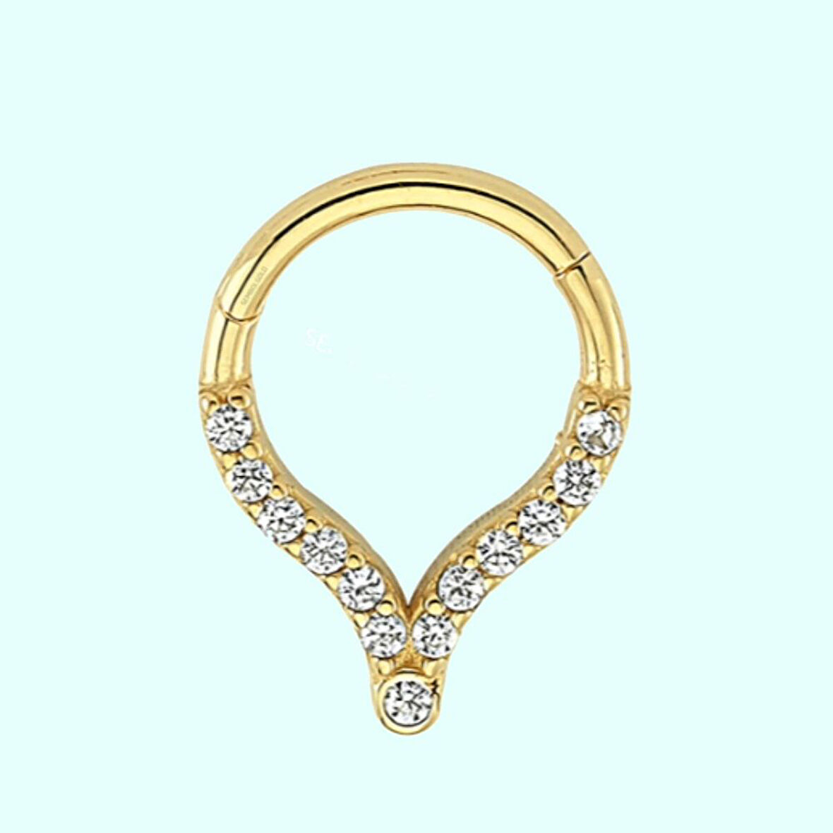 Altın Halka Piercing Suyolu 14 Ayar