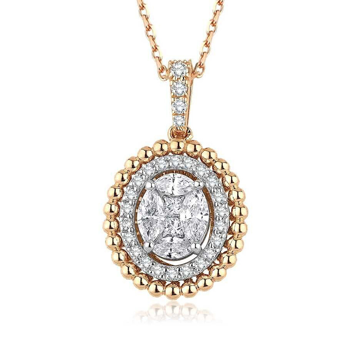 0.65 Karat Pırlanta Trend Kolye